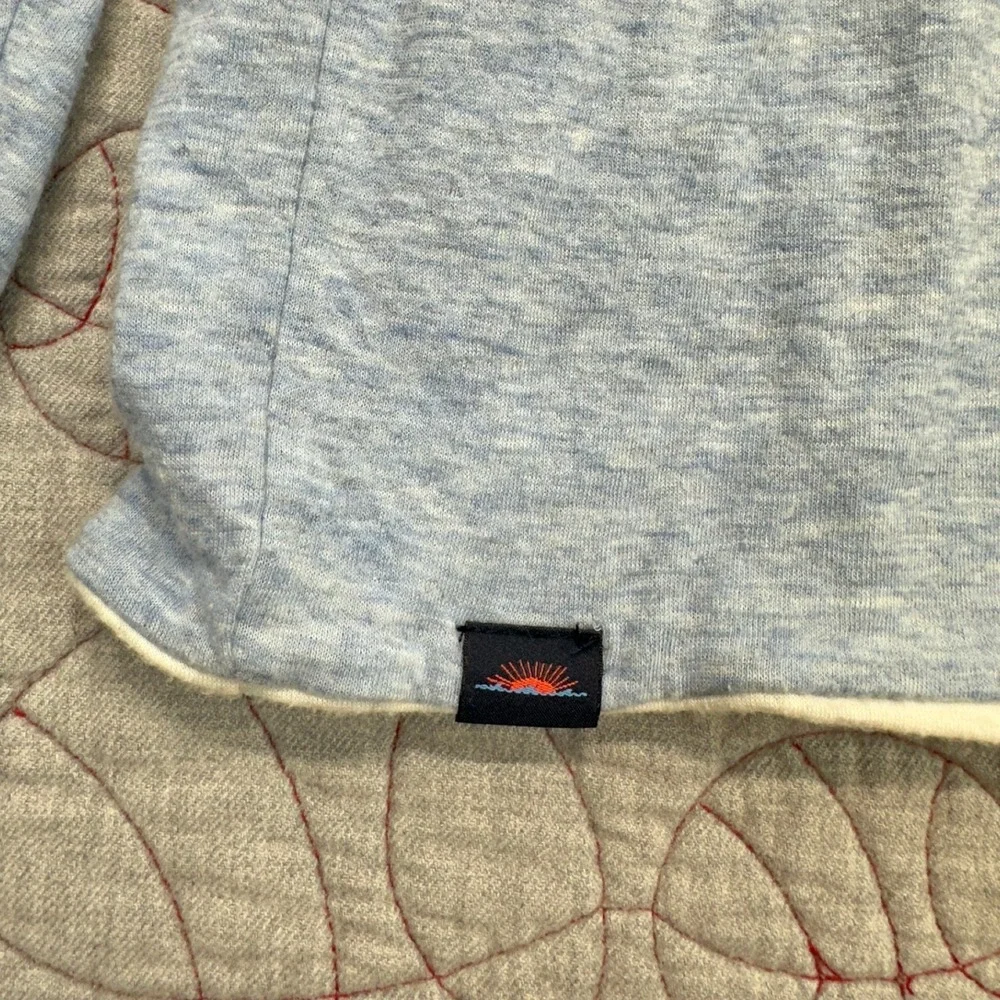 Faherty Reversible Crewneck Blue Heathered Cloud / Men's Large